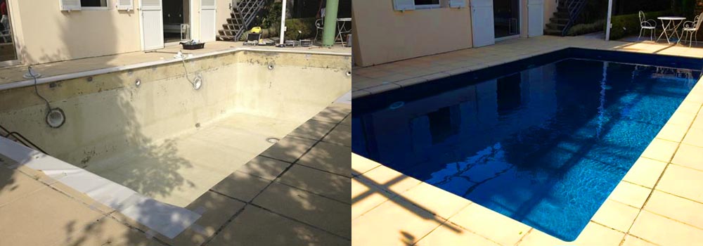 piscine Blue Med - aqua polyester
